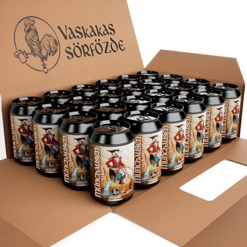 Münchausen Weiss Bavarian wheat beer can 24x0,33 Karton (alc. 5,0%)