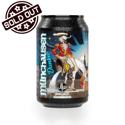 Münchausen Dunkel brown wheat beer can (alc. 5,3%)
